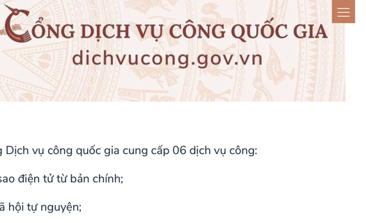 Từ 1/7: Triển khai chứng thực bản sao điện tử trên Cổng Dịch vụ công Quốc gia